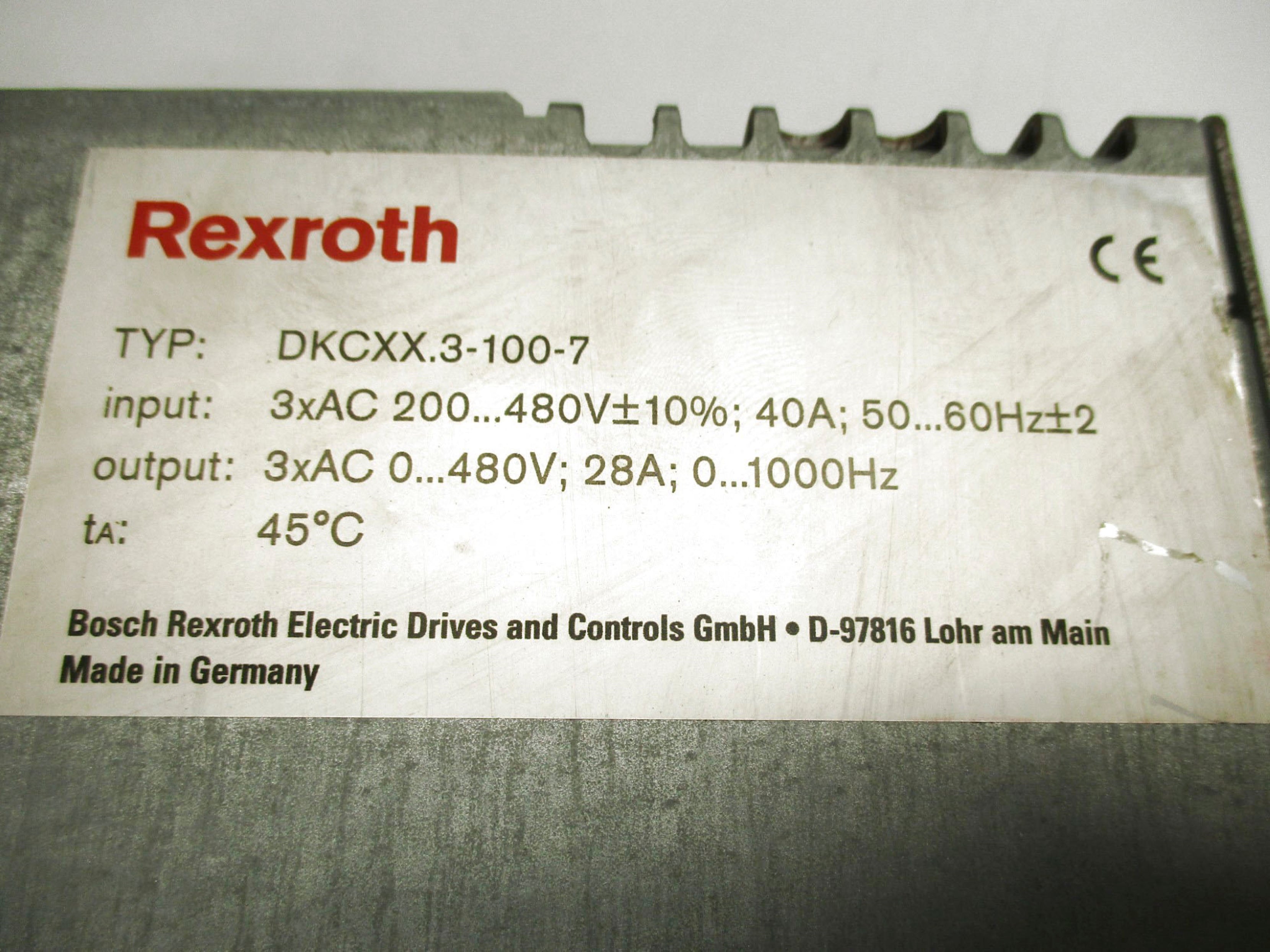 REXROTH DKCXX.3-100-7 UNMP