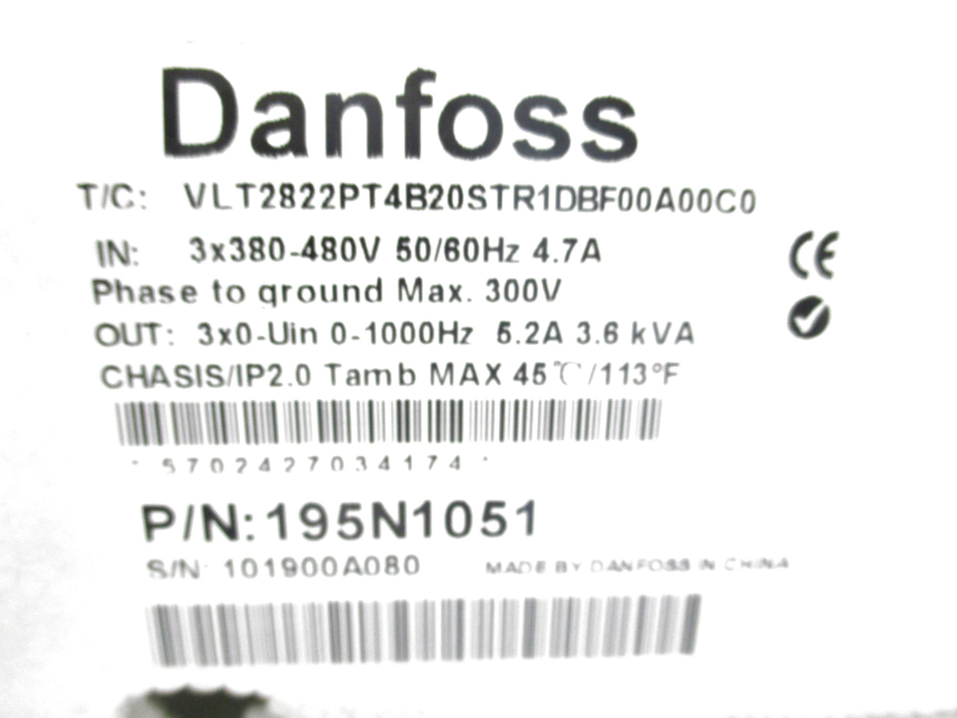 DANFOSS 195N1051 NSMP