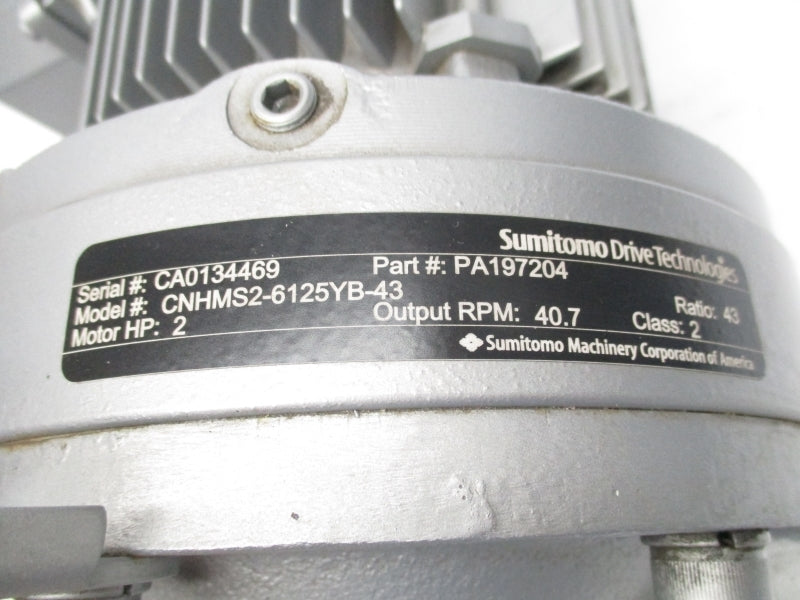 SUMITOMO CNHMS2-6125YB-43 PA197204 240-480V 3.1-6.21A UNMP