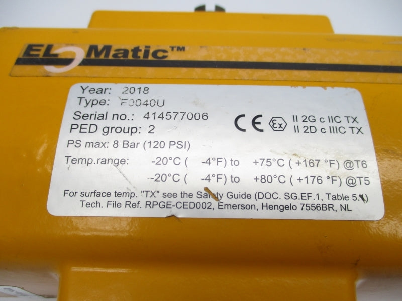 EL-O-MATIC F0040U 120PSI UNMP