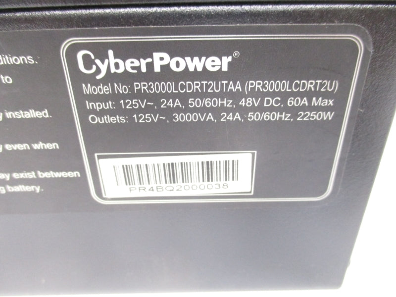 CYBERPOWER PR3000LCDRT2UTAA PR3000LCDRT2U 125V 60A NSMP