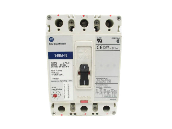 ALLEN BRADLEY 140M-I8P-B70-M 690V 7A UNMP