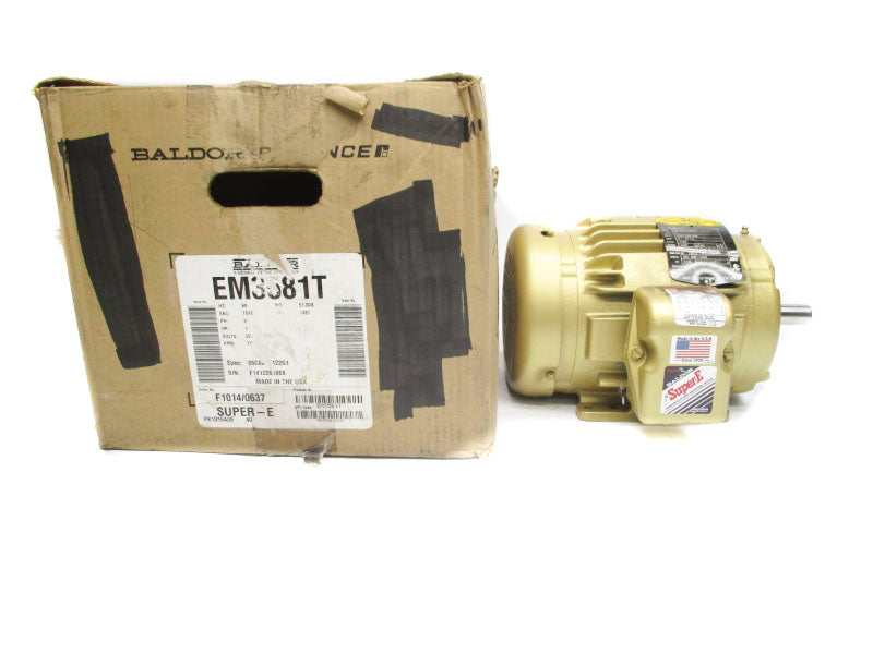 BALDOR EM3581T SER. F 208-230/460V 3.1-3/1.5A NSMP