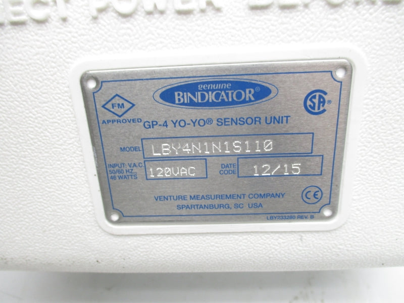 BINDICATOR LBY4N1N1S110 120VAC NSNP