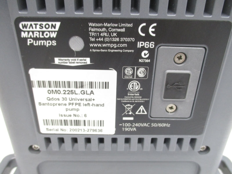 WATSON MARLOW 0M0.225L.GLA 100-240VAC NSMP