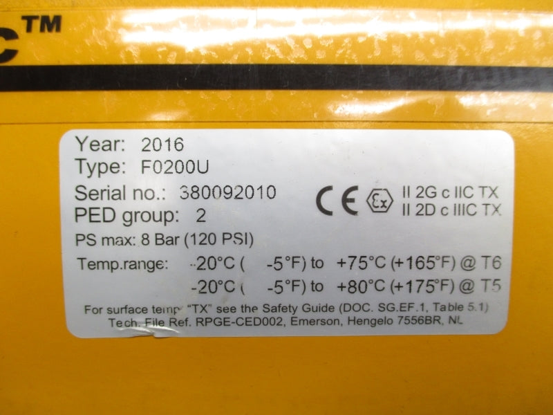 ELOMATIC F0200U 110-120V 120PSI UNMP