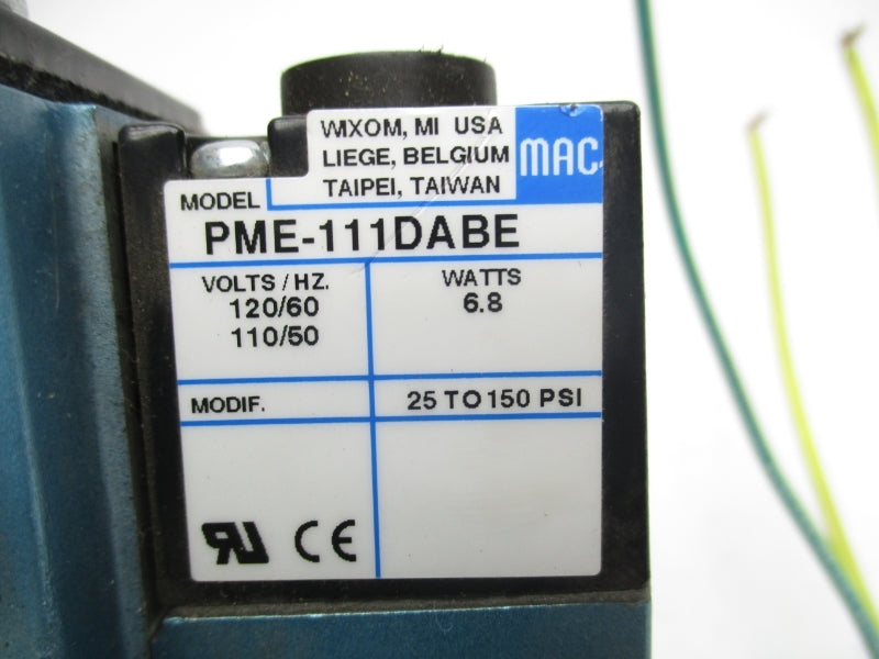 MAC 6311D-211-PM-111DA 110-120V 25-150PSI NSNP