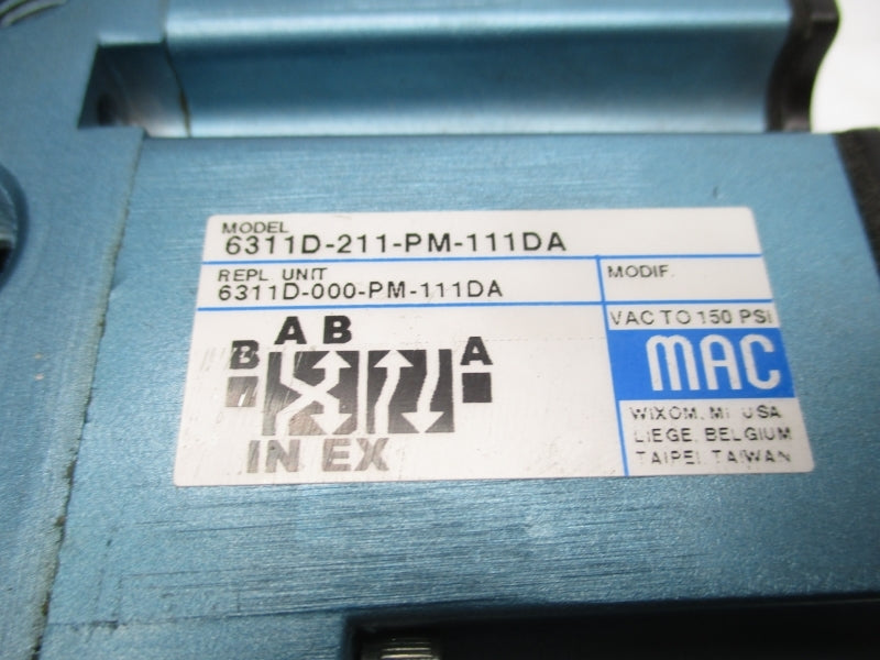 MAC 6311D-211-PM-111DA 110-120V 25-150PSI NSNP