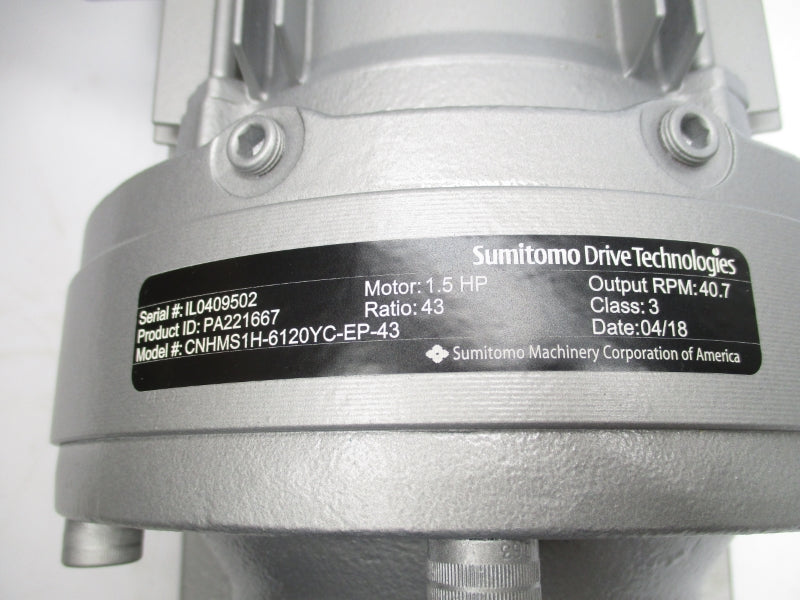 SUMITOMO DRIVE TECHNOLOGIES CNHMS1H-6120YC-EP-43 240-480V 4.09A NSNP