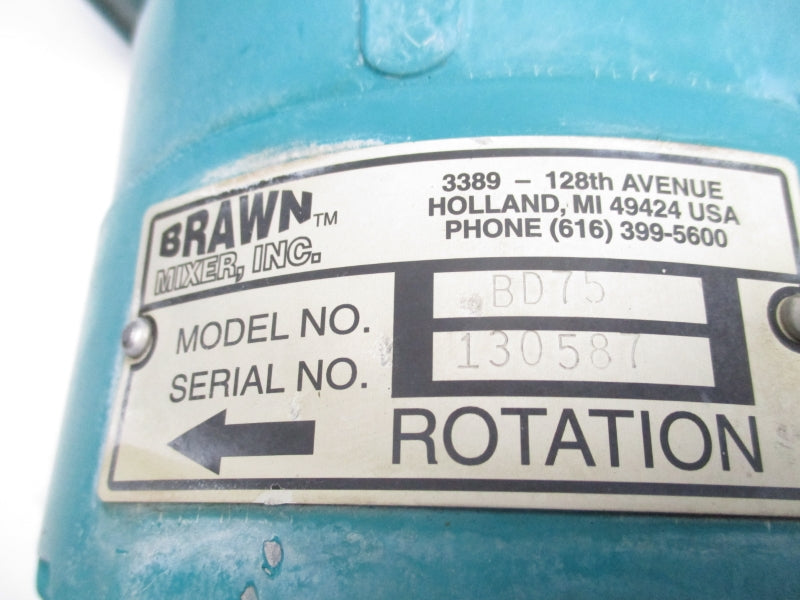 BRAWN MIXER BD75 190/380V 3.4/1.7A UNMP