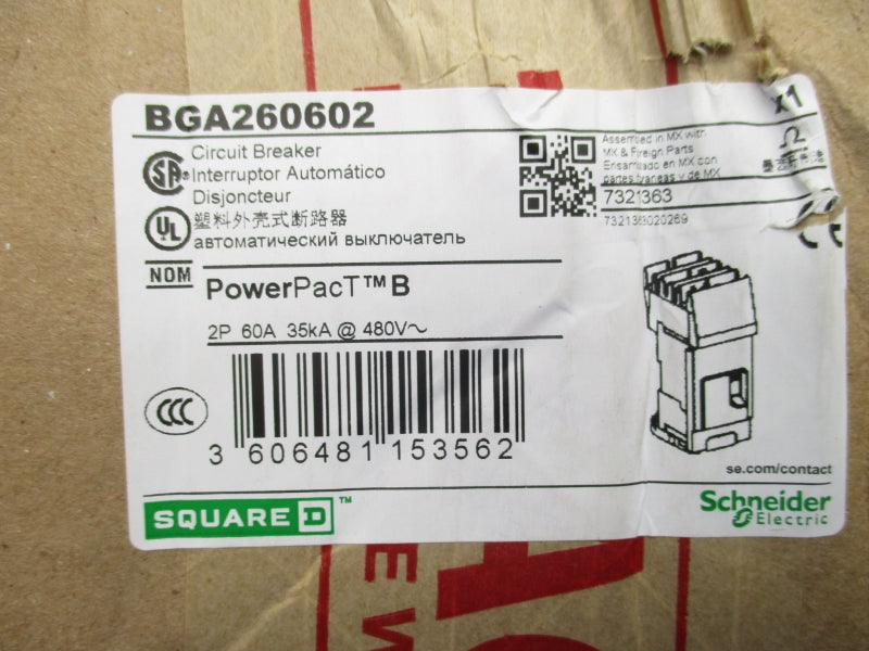 SQUARE D BGA260602 480V 60A NSFS