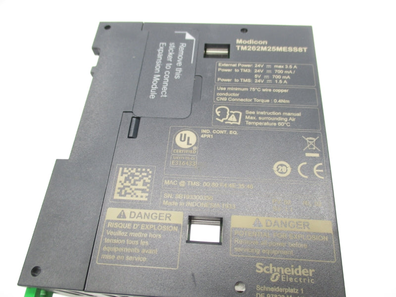 SCHNEIDER ELECTRIC TM262M25MESS8T 24V 3.5A NSMP
