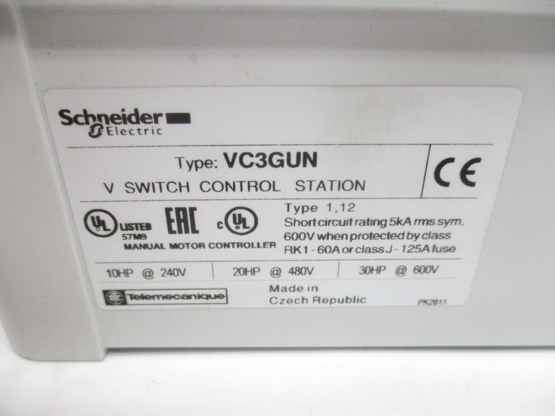 SCHNEIDER ELECTRIC VC3GUN 600V NSMP