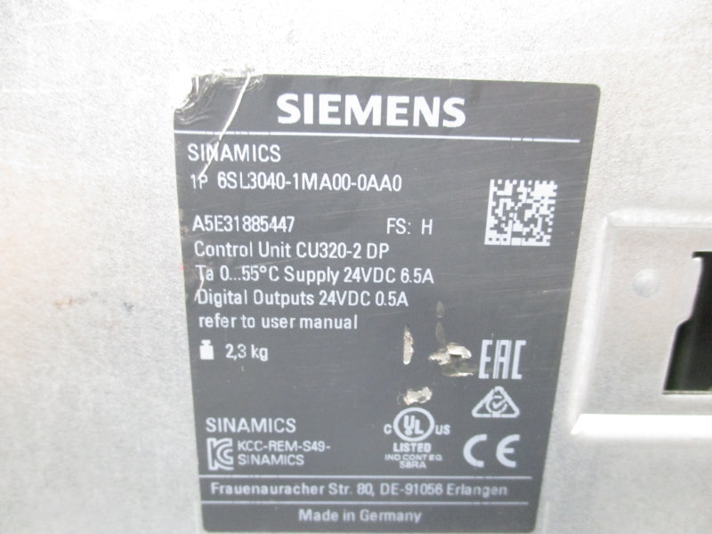 SIEMENS 6SL3040-1MA00-0AA0 24VDC 6.5A UNMP