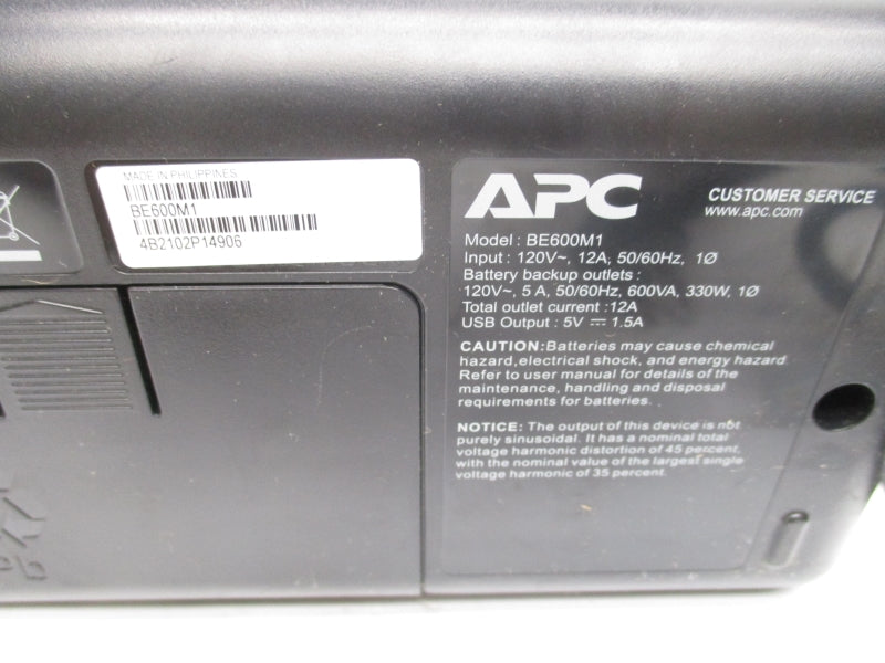 APC BE600M1 120V 12A NSMP