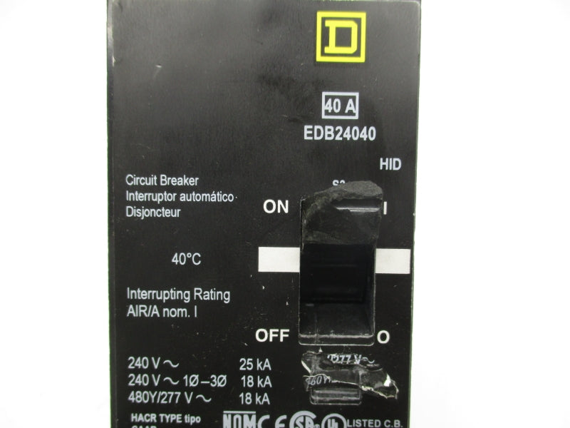 SQUARE D EDB24040 277V 40A (AS PICTURED) NSNP
