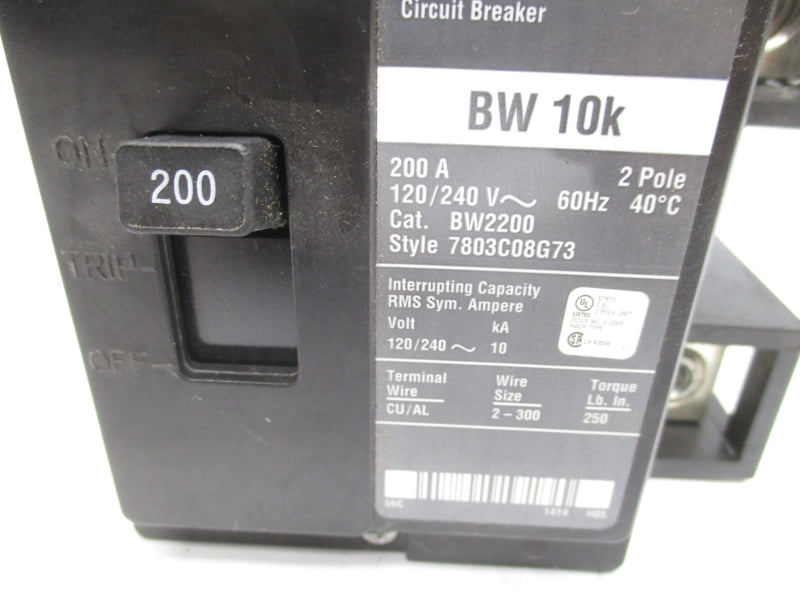 EATON BW2200 120/240V 200A UNMP