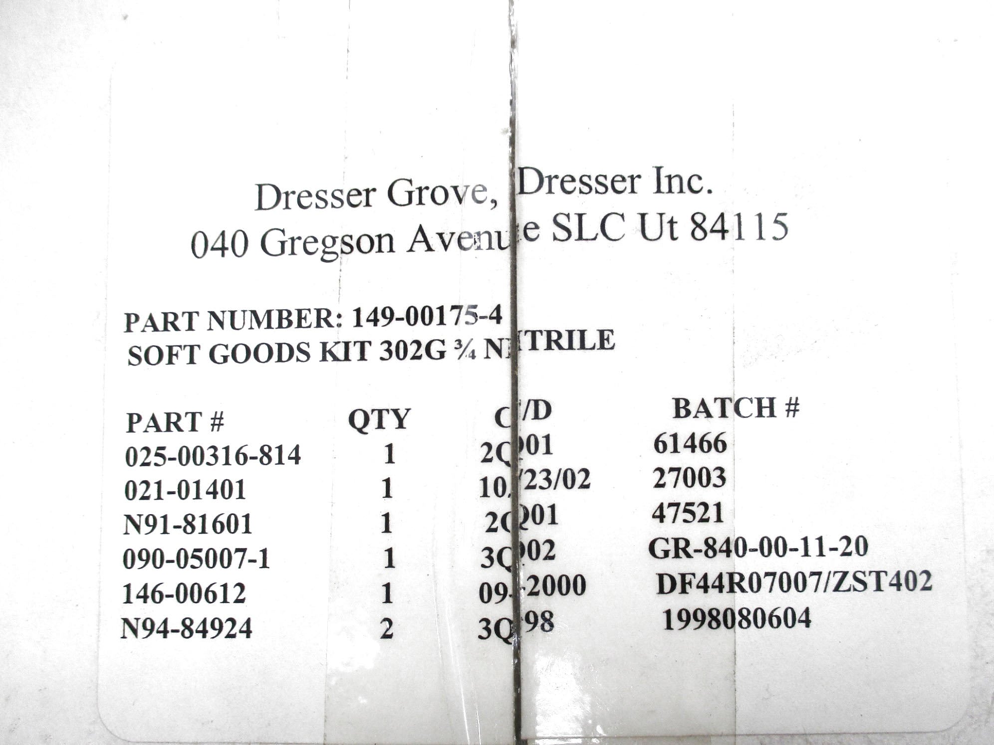 DRESSER GROVE 149-00175-4 NSMP