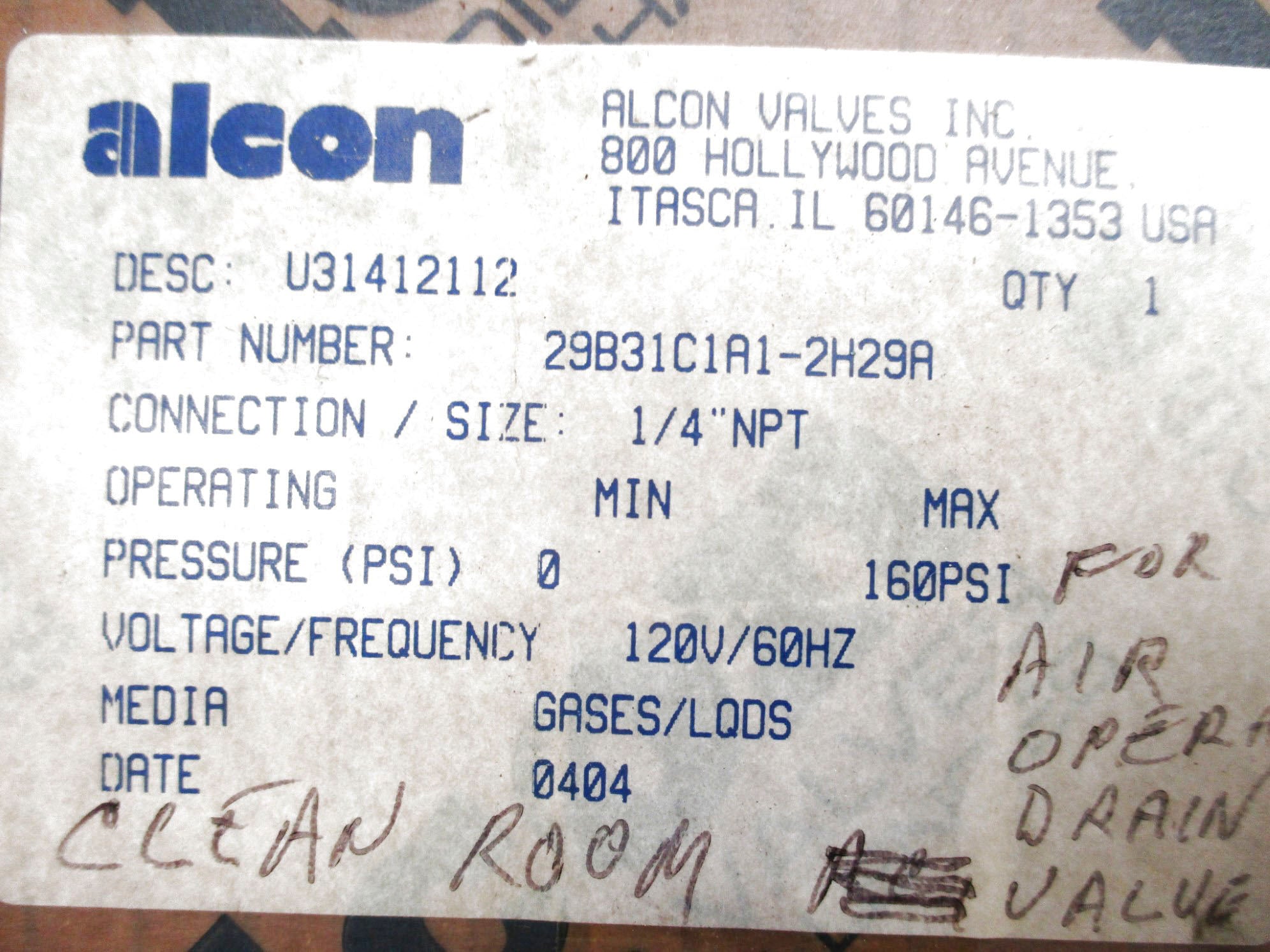 ALCON U31412112 120V NSMP
