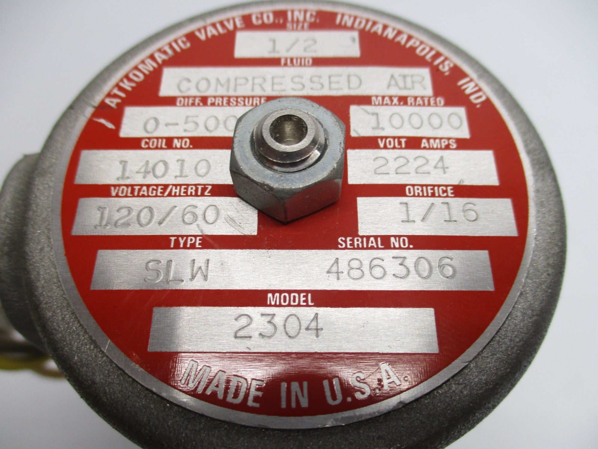 ATKOMATIC VALVE 2304 120V UNMP