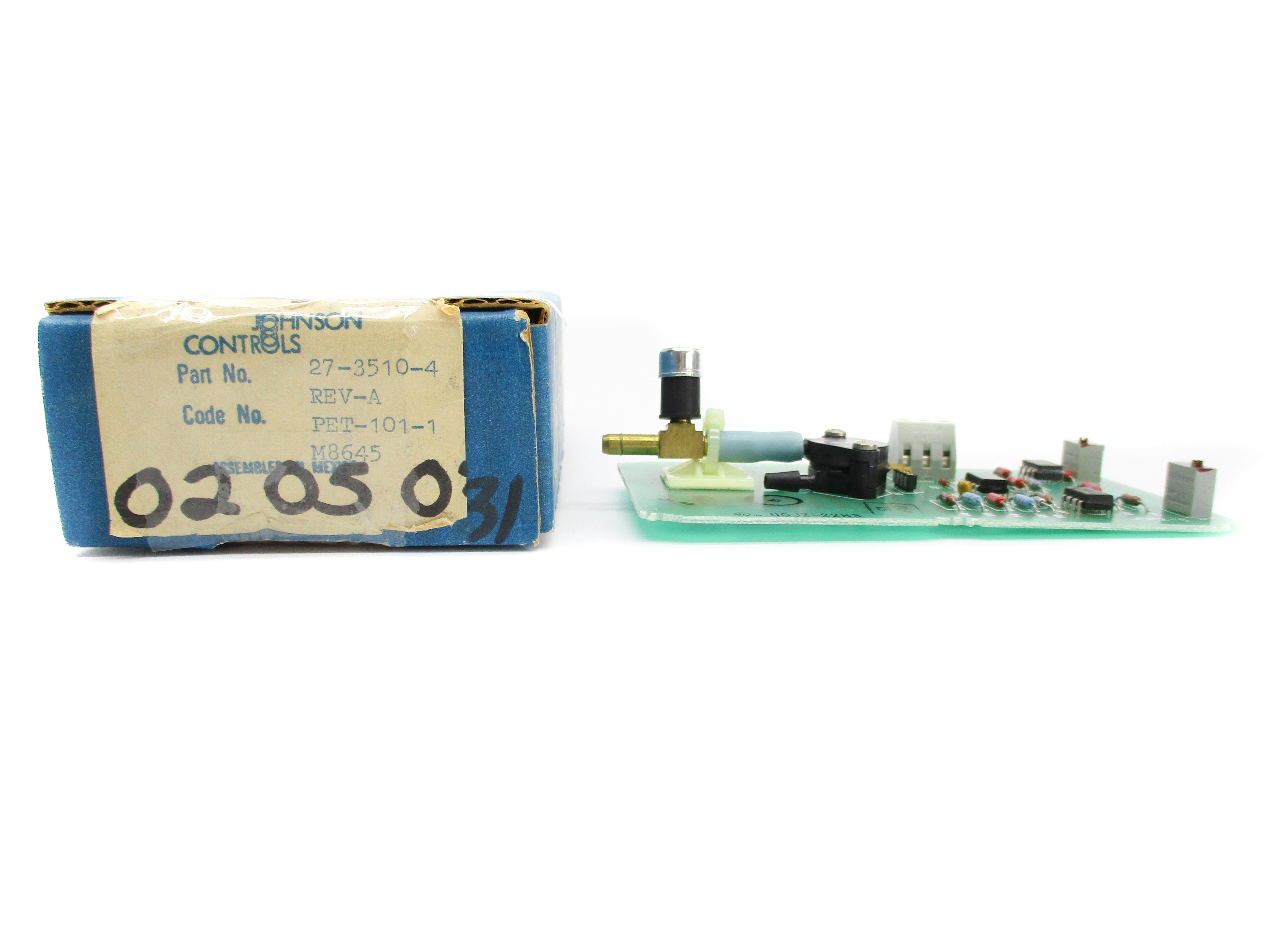 JOHNSON CONTROLS 27-3510-4 PET-101-1 REV. A NSMP