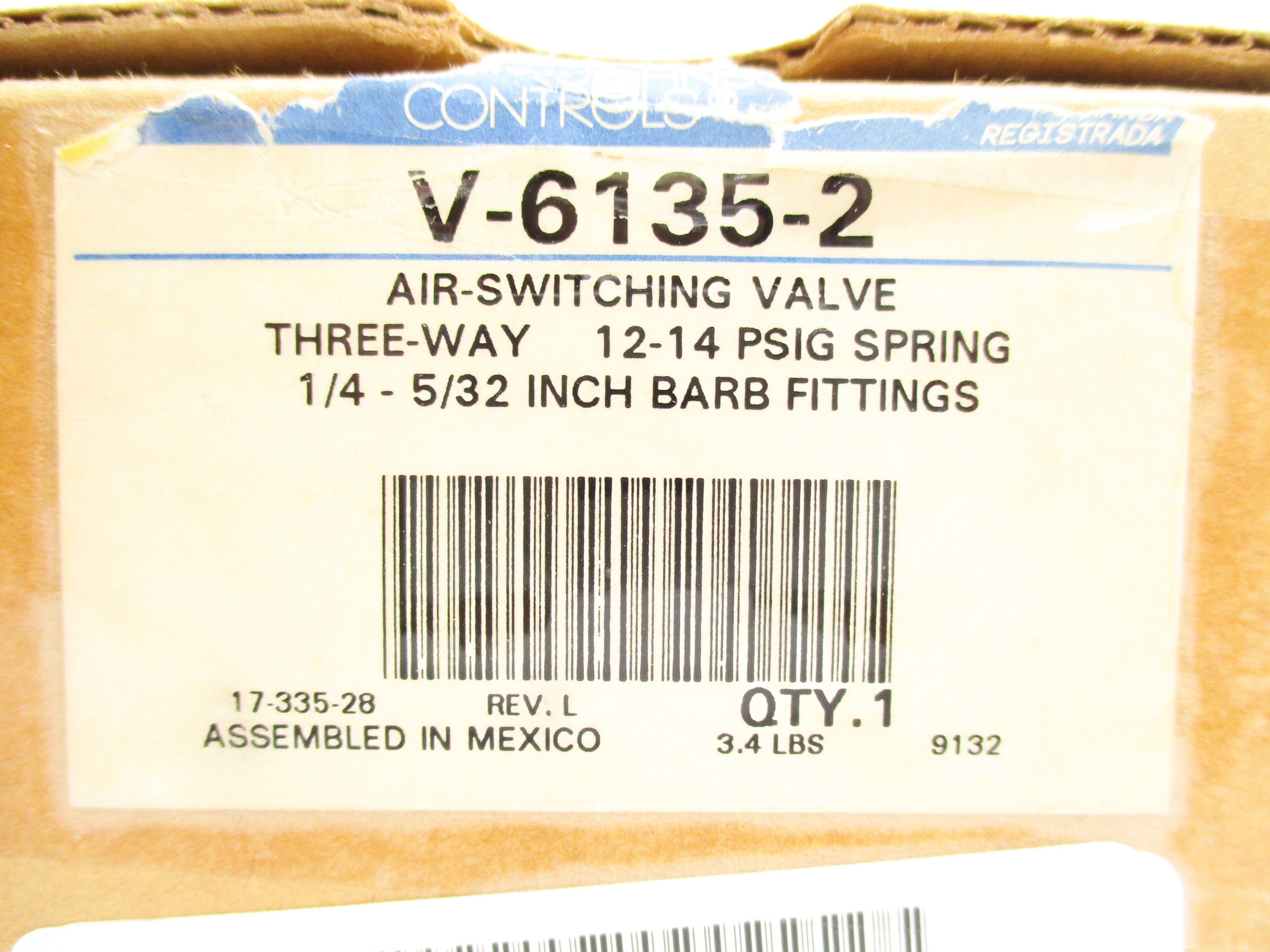 JOHNSON CONTROLS V-6135-2 12-14PSIG NSMP