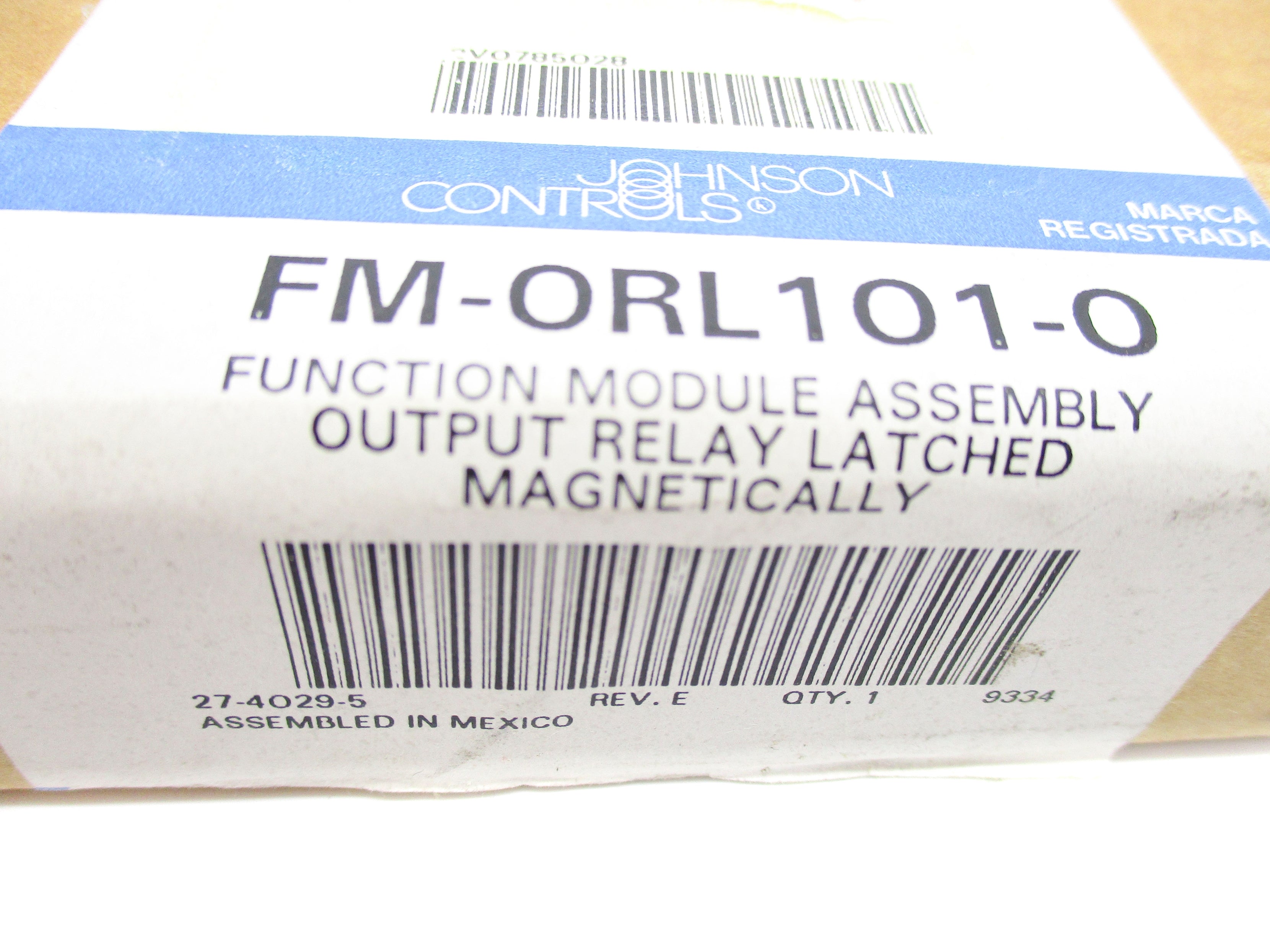 JOHNSON CONTROLS FM-ORL101-0 NSFS