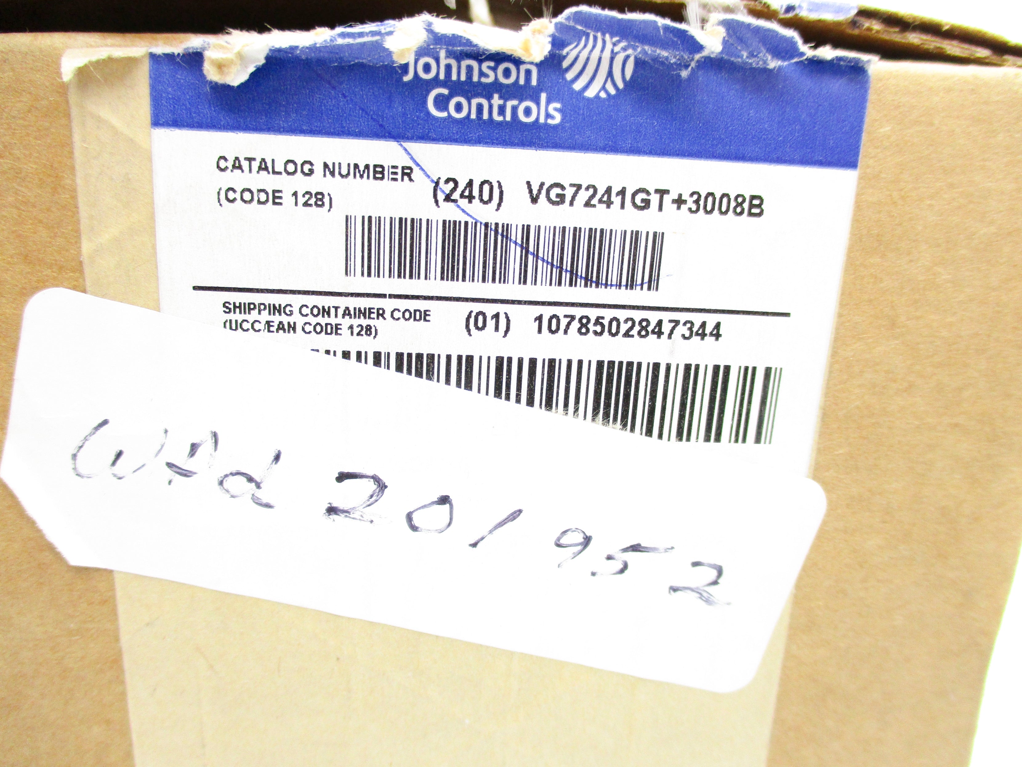 JOHNSON CONTROLS VG7241GT+3008B NSMP