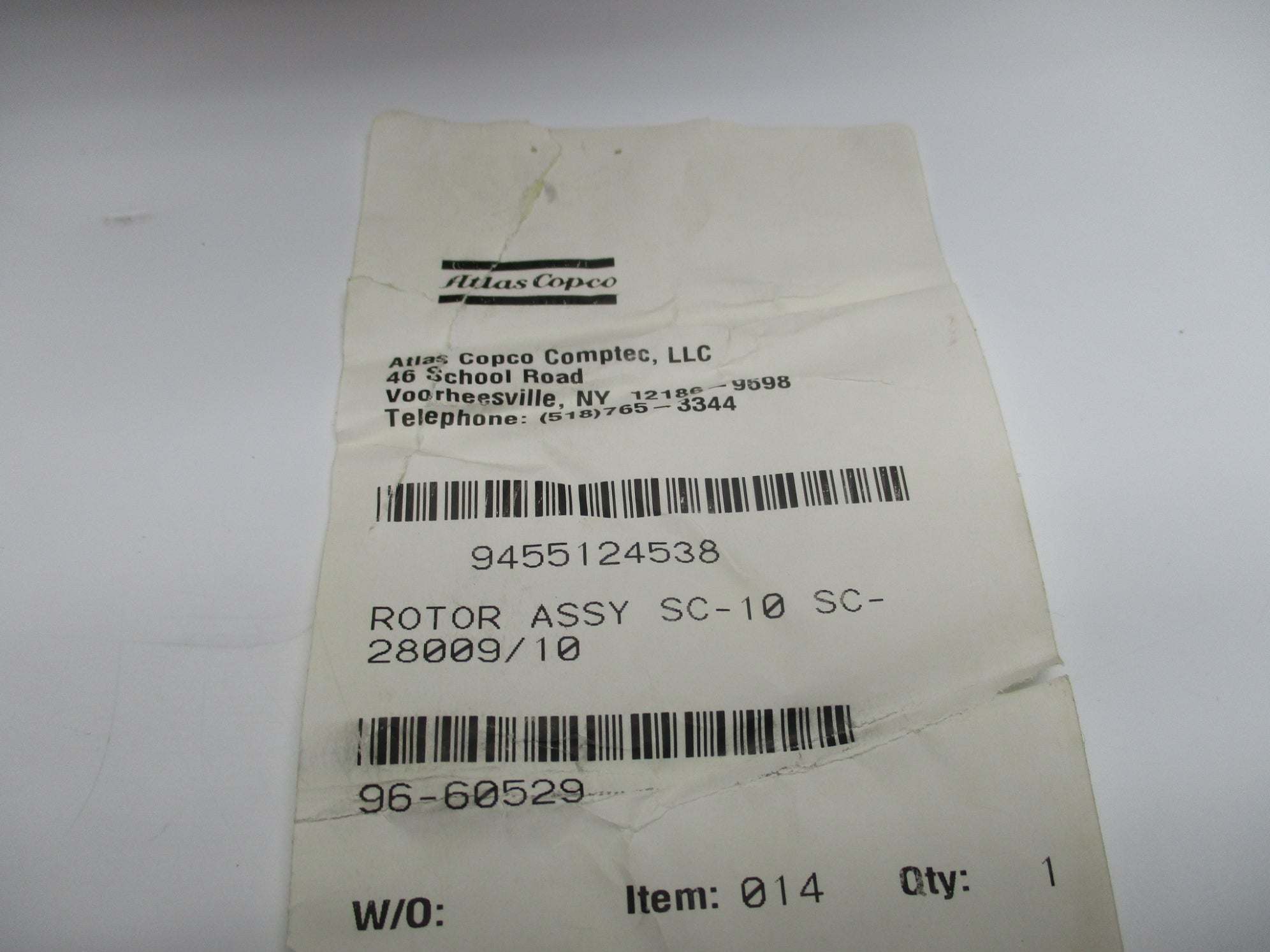 ATLAS COPCO 9455124538 SC-10 SC-28009/10 NSNP