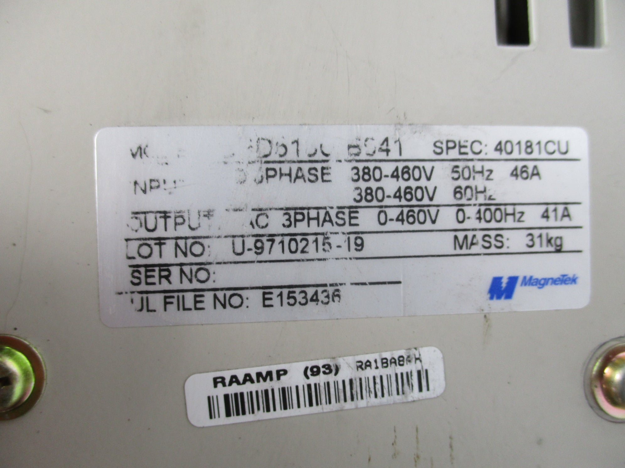 MAGNETEK GPD515C-B041 UNMP