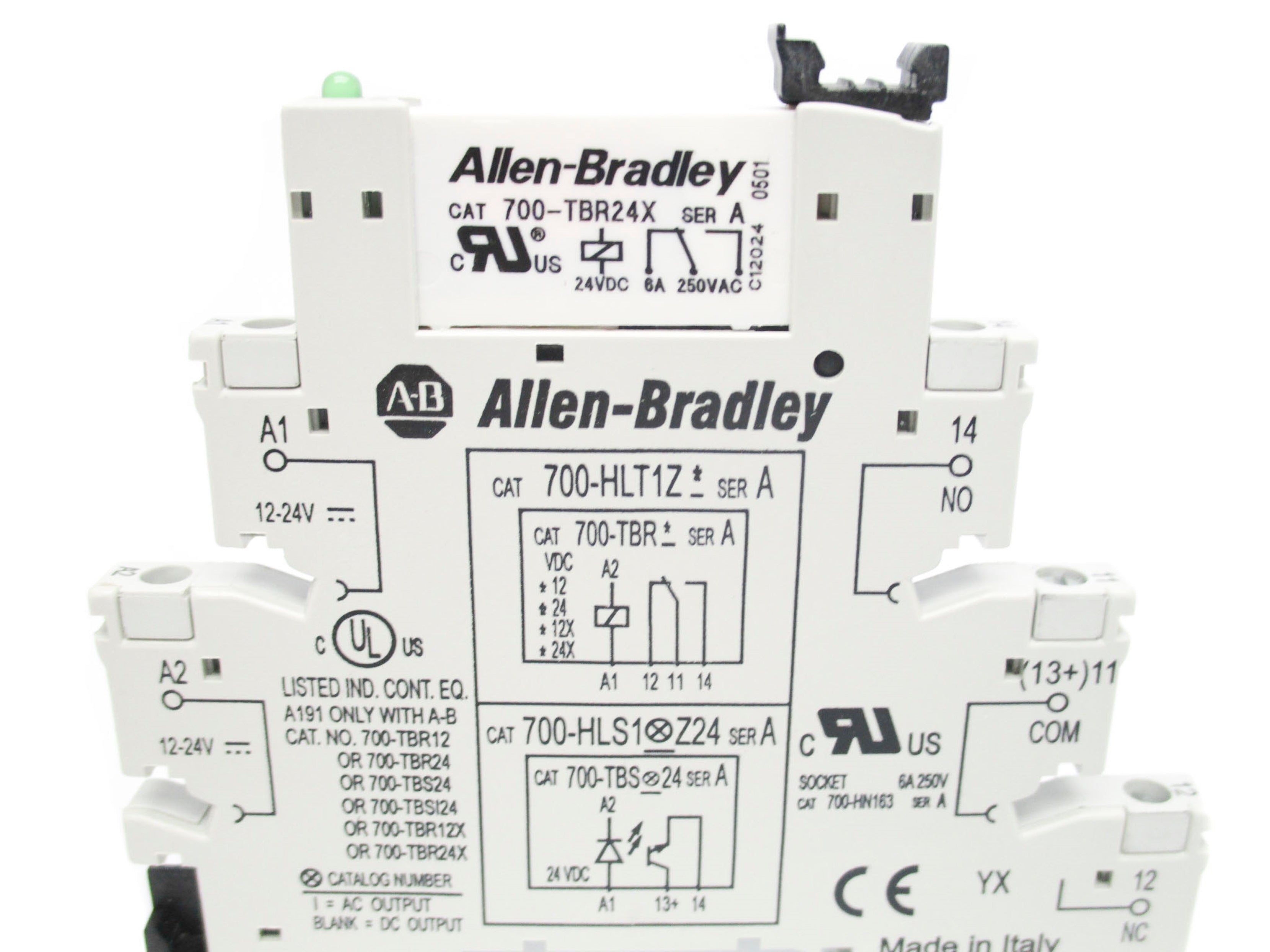ALLEN BRADLEY 700-HLT1Z24X SER. A (PKG OF 10) (WH) NSMP