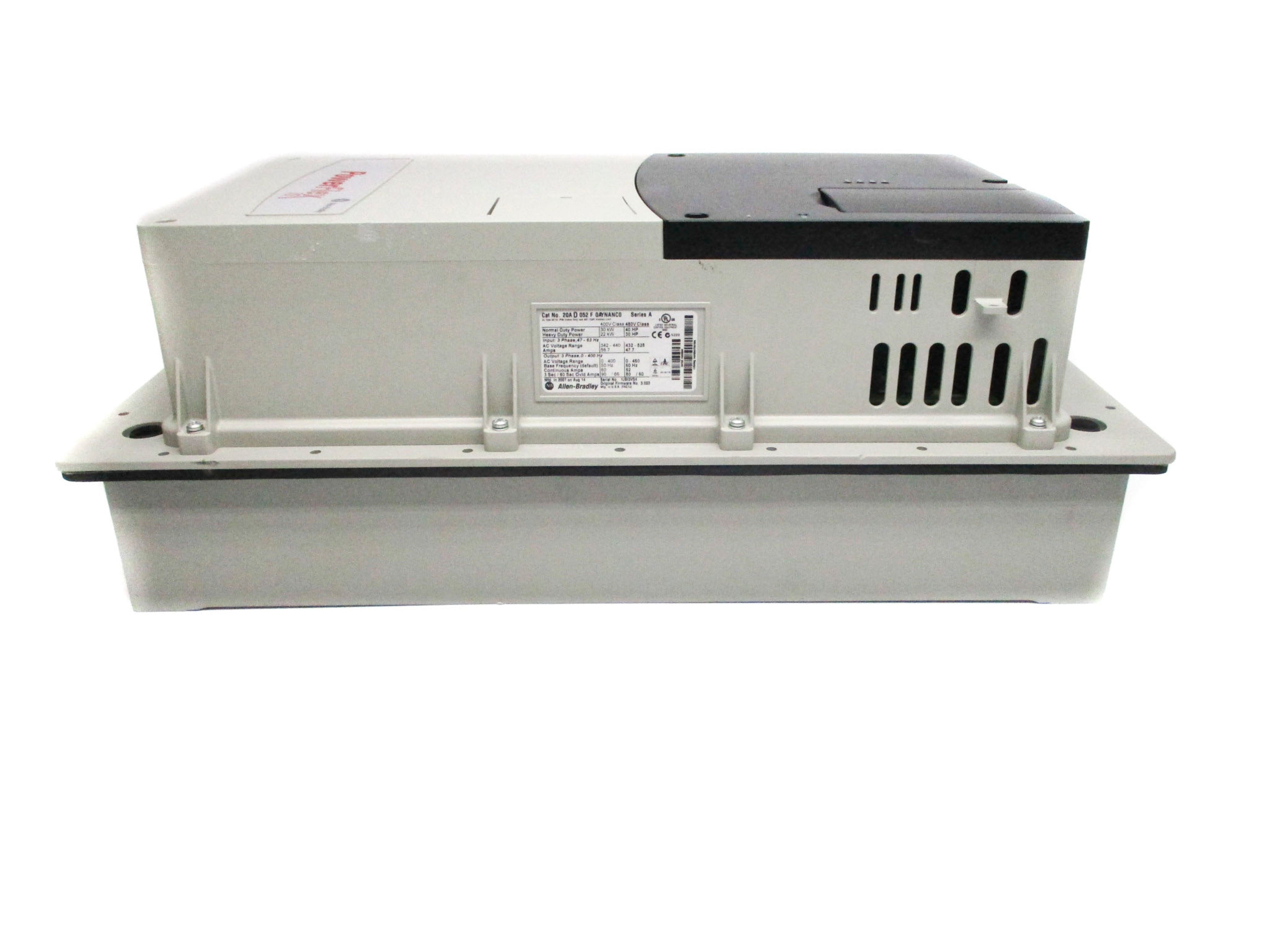 ALLEN BRADLEY 20AD052F0AYNANC0 SER. A F/W 3.003 NSNP