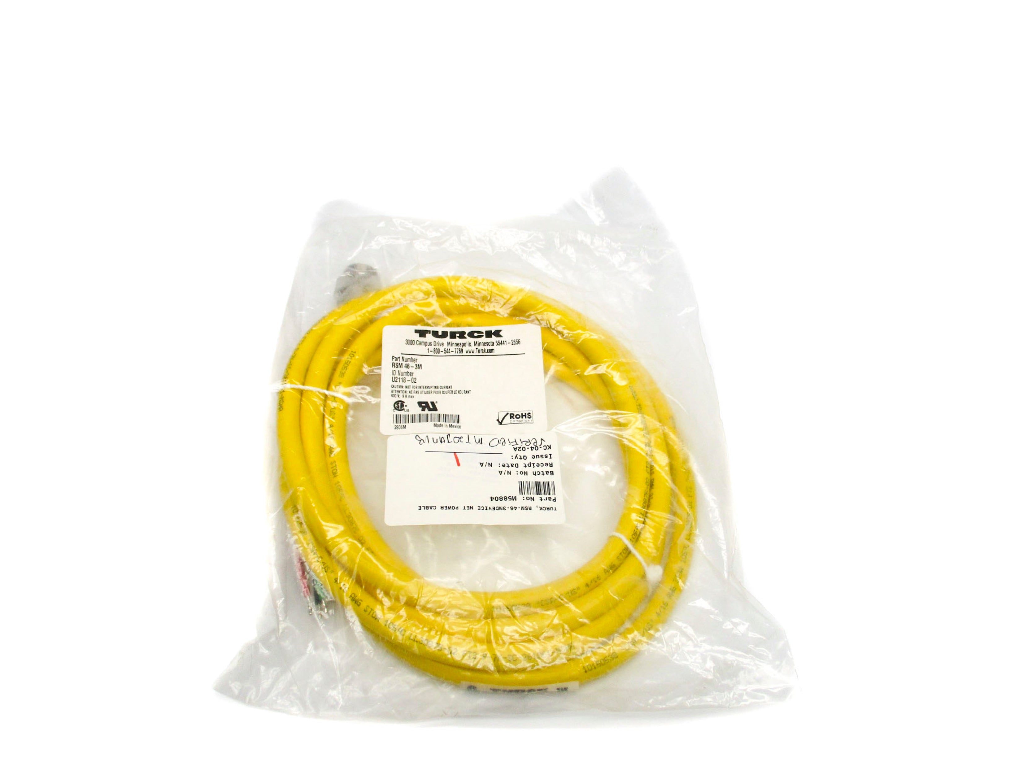 TURCK RSM46-3M U2118-02 600V 9A NSMP