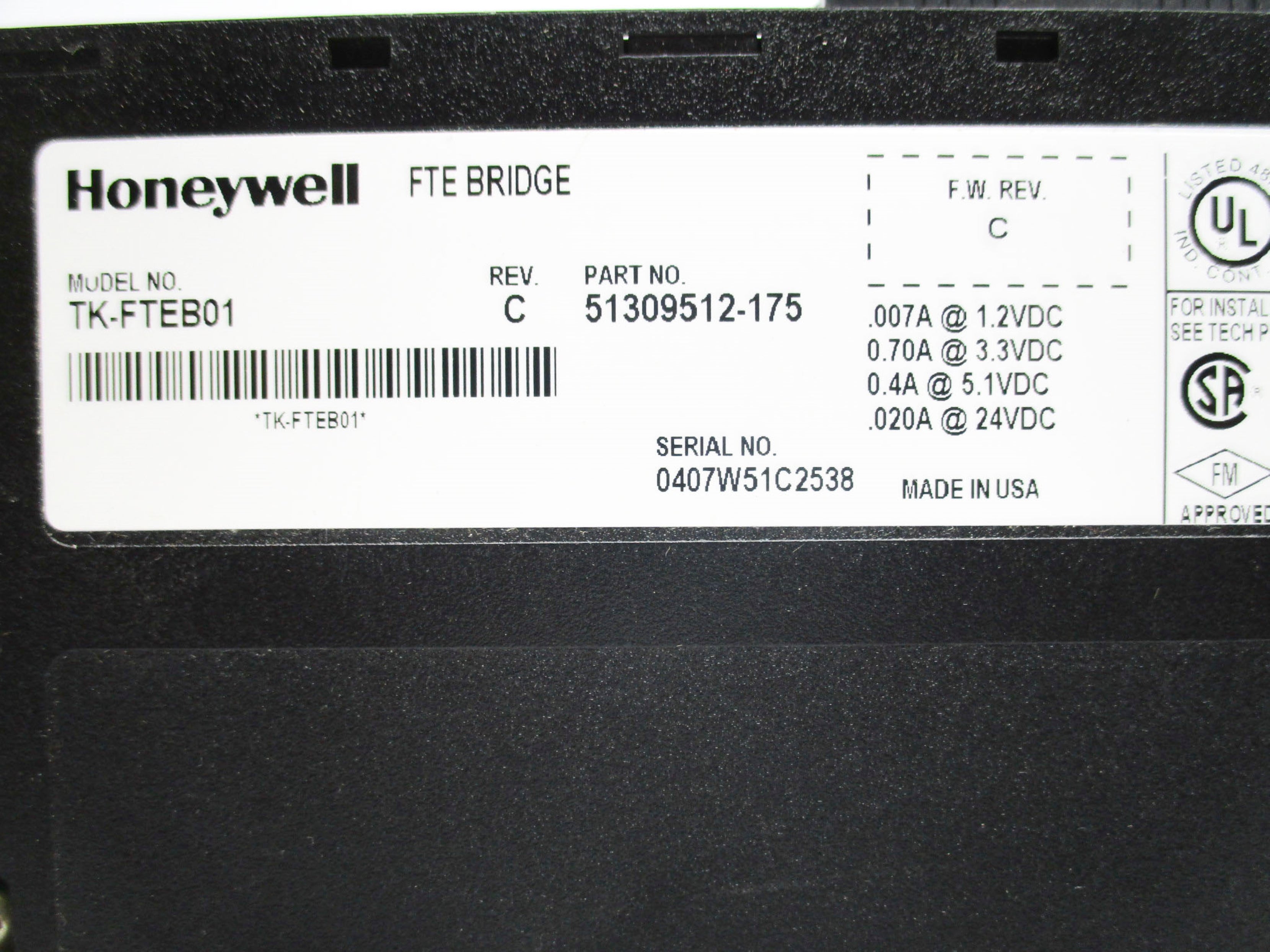 HONEYWELL TK-FTEB01 F/W C NSNP