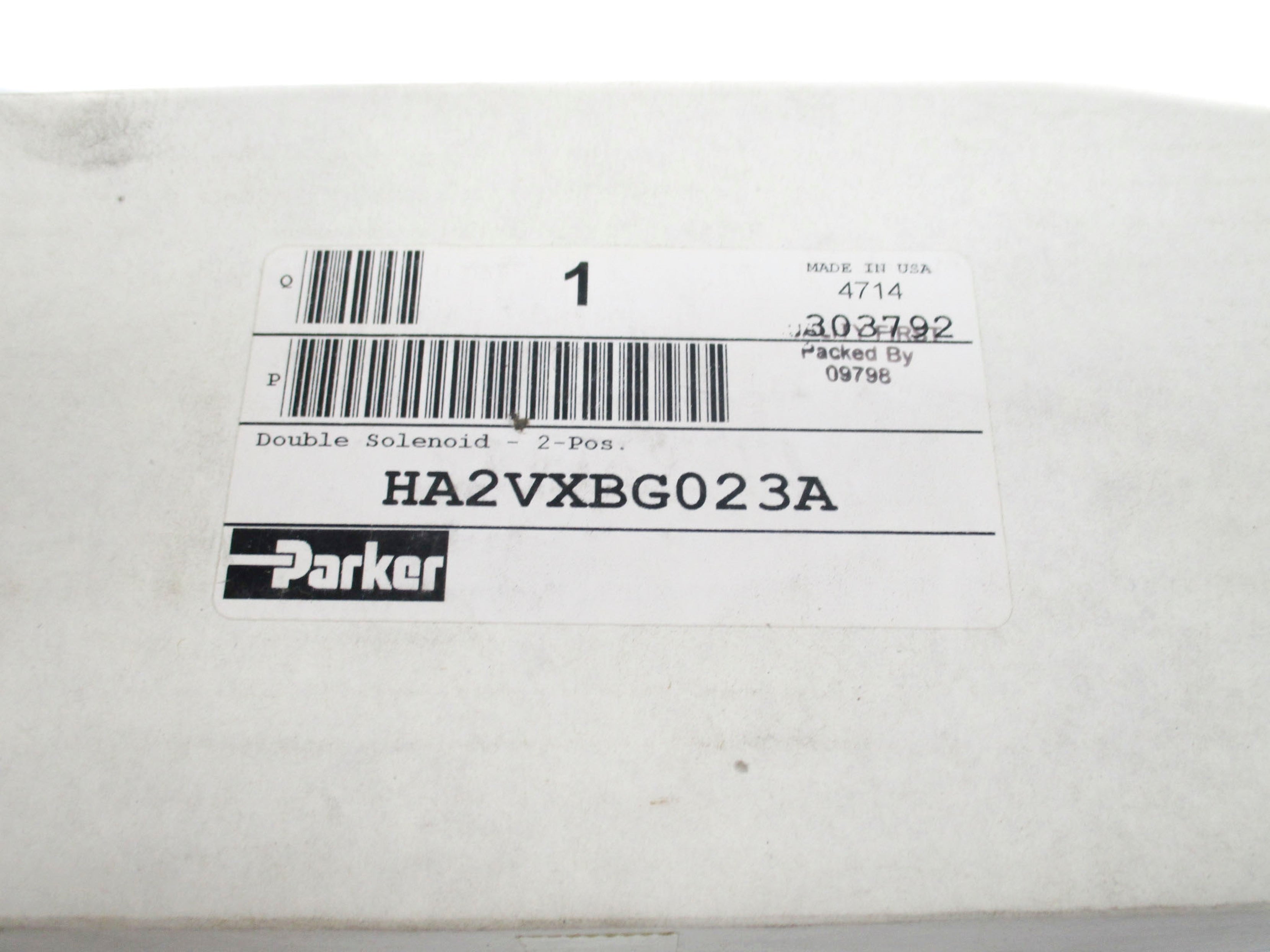 PARKER HA2VXBG023A 120V 145PSIG NSFS
