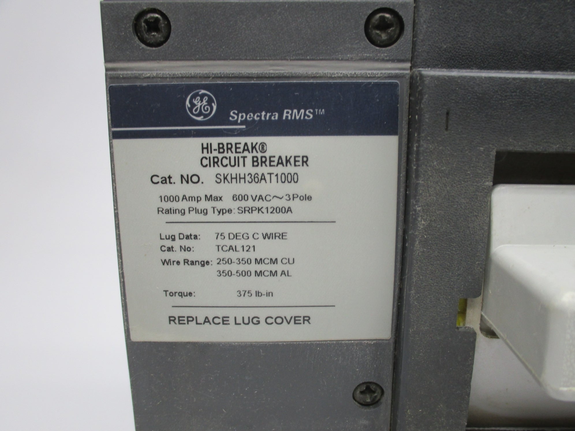 GENERAL ELECTRIC SKHH36AT1000 1000A 600VAC NSMP