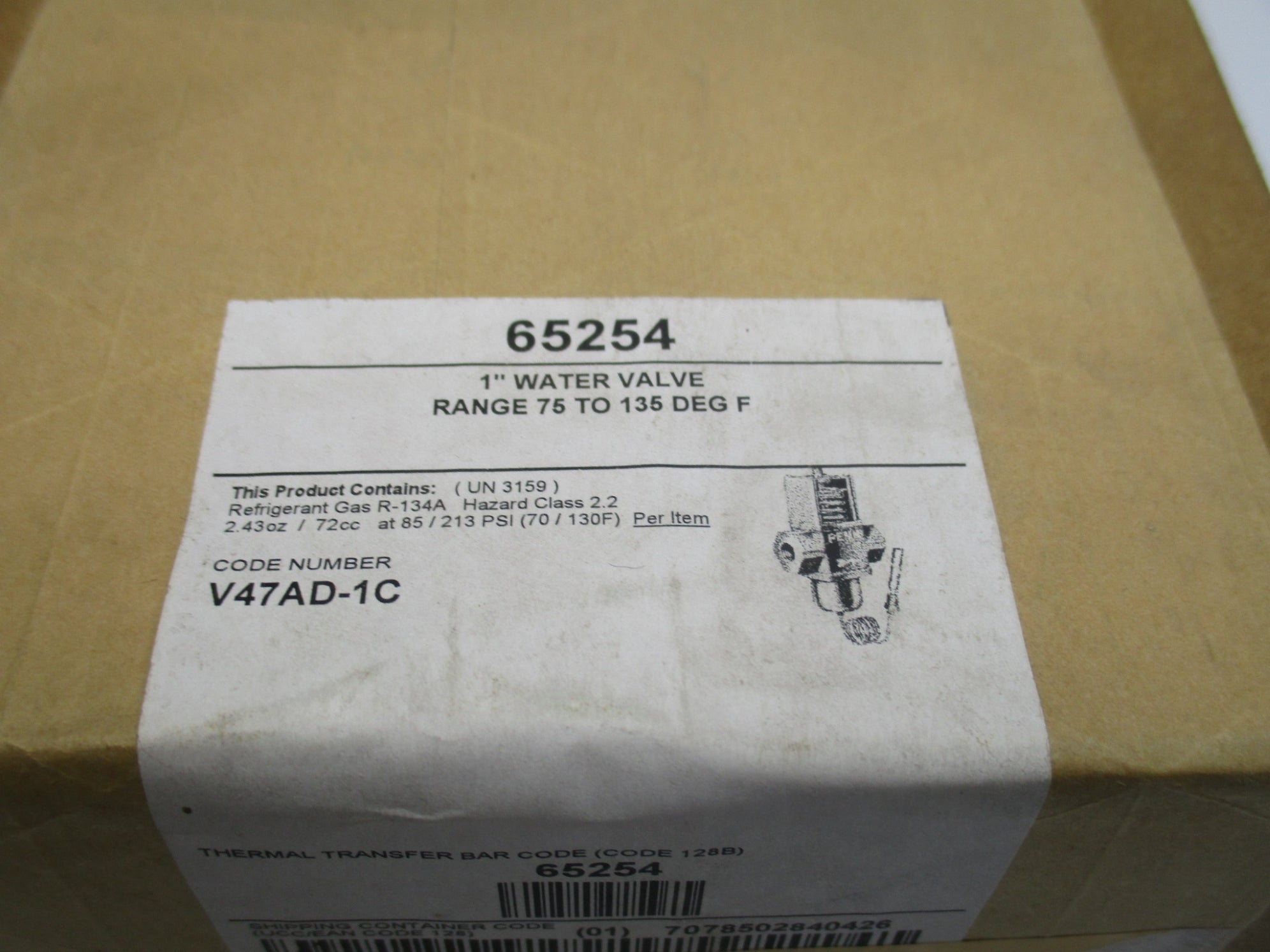 JOHNSON CONTROLS 65254 V47AD-1C 150PSIG NSMP