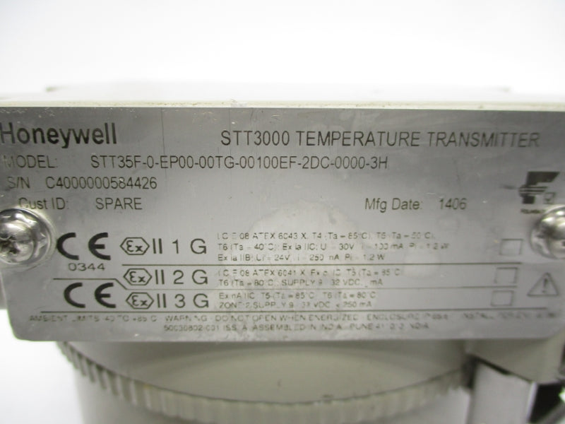 HONEYWELL STT35F-0-EP00-00TG-00100EF-2DC-0000-3H 32VDC 1/2" NSMP