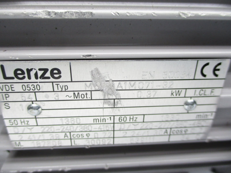 LENZE GST04-1BVCK071-32 390-480V 2.41/1.38A (AS PICTURED) NSNP