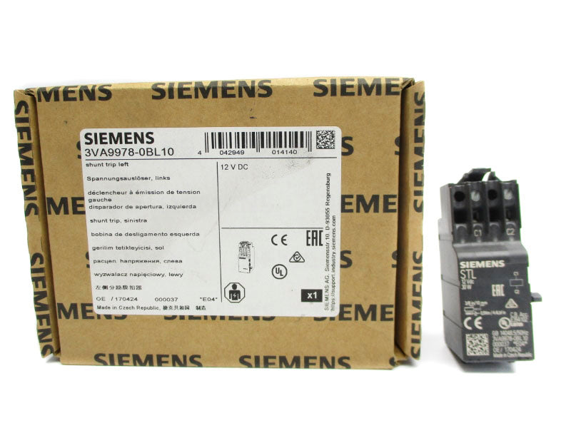 SIEMENS 3VA9978-0BL10 12VDC NSMP