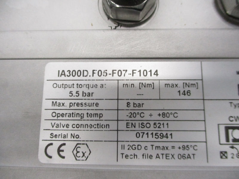 INTERAPP IA300D.F05-F07-F1014 8 BAR 6" NSNP