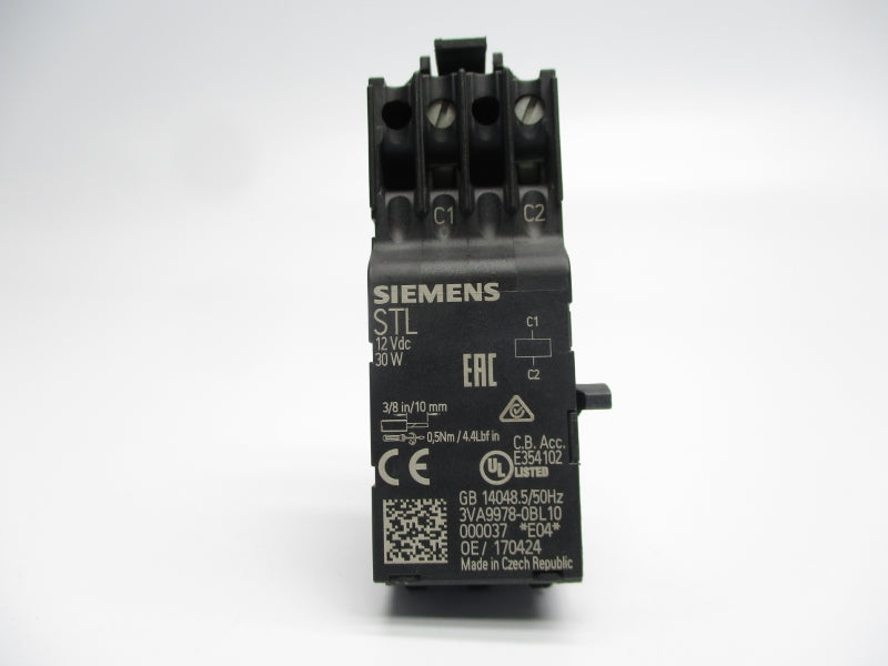 SIEMENS 3VA9978-0BL10 12VDC NSMP