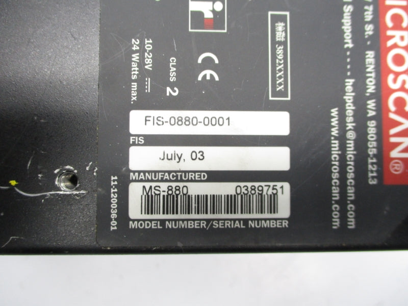 MICROSCAN FIS-0880-0001 UNMP