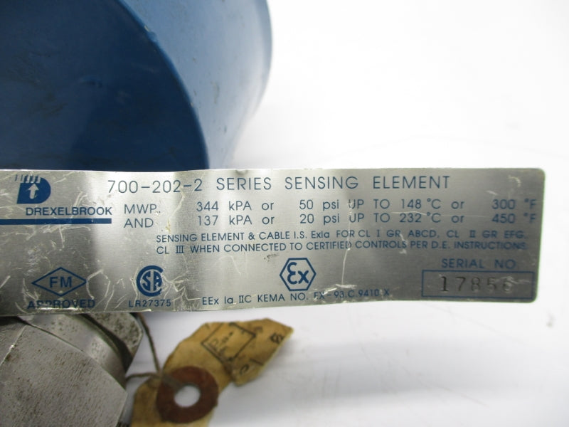 DREXELBROOK 700-202-2 402-3002 50PSI 3/4" UNMP