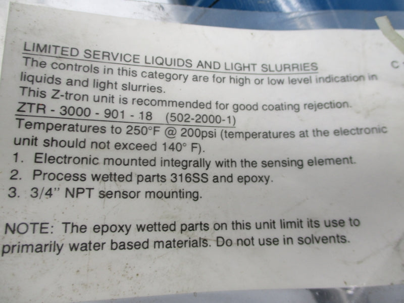 DREXELBROOK ZTR-3000-901-18 200PSI 1" UNMP