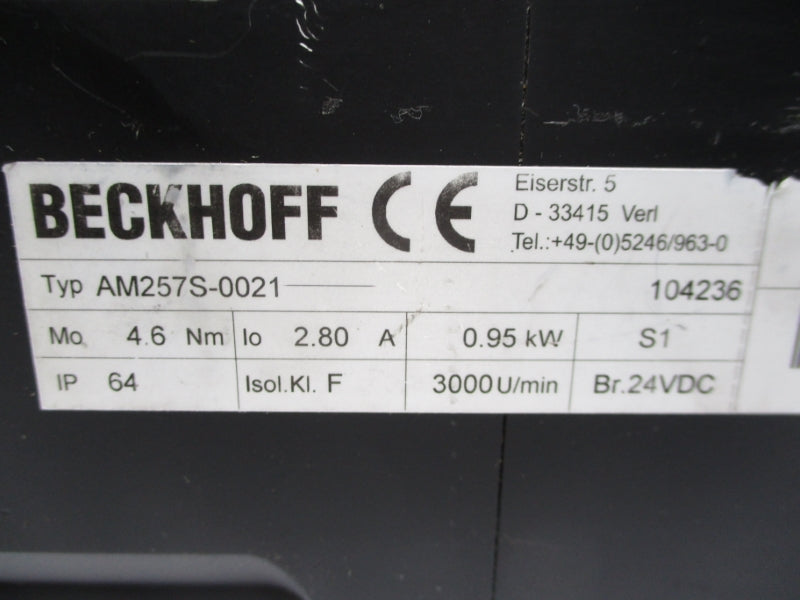 BECKOFF AM257S-0021 24VDC 2.8A UNMP