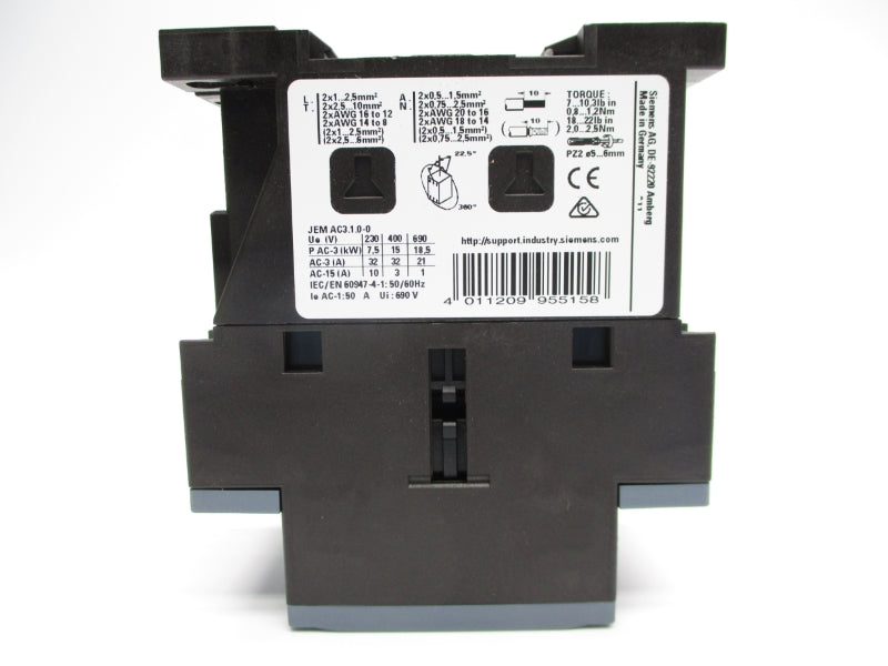 SIEMENS 3RT2027-1AV60-0UA0 480V 32A NSMP