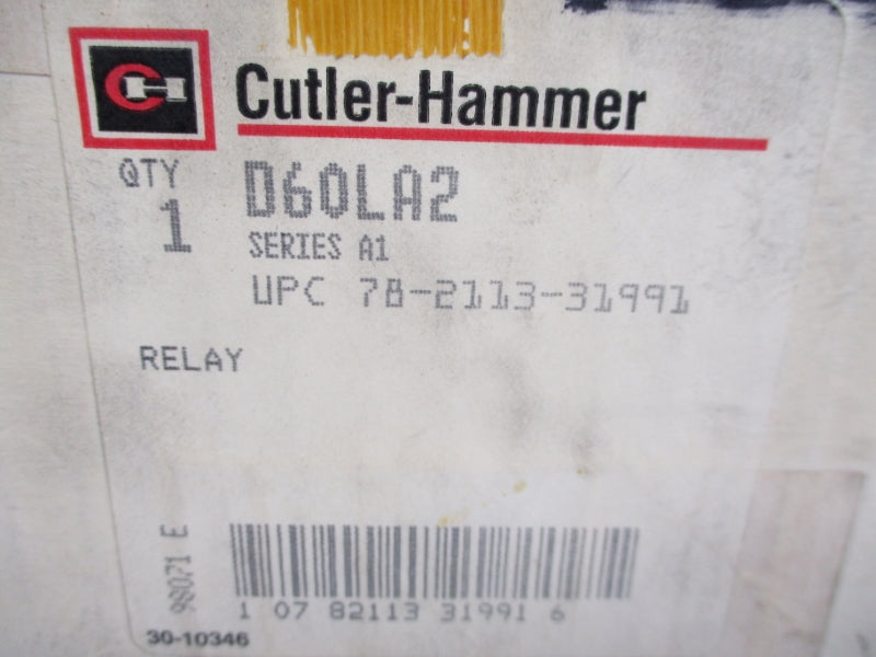 CUTLER HAMMER D60LA2 SER. A1 600V 9A NSMP
