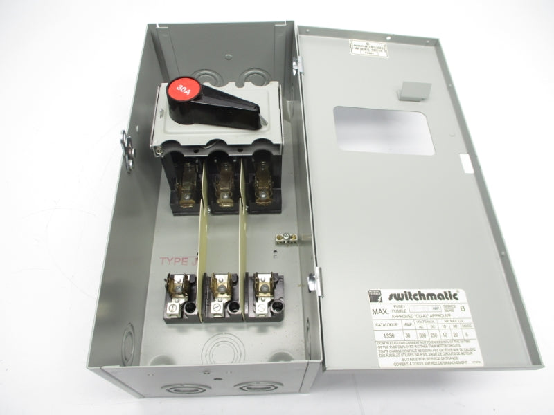 FEDERAL PIONEER 1336 SER. B 600VAC 30A NSMP