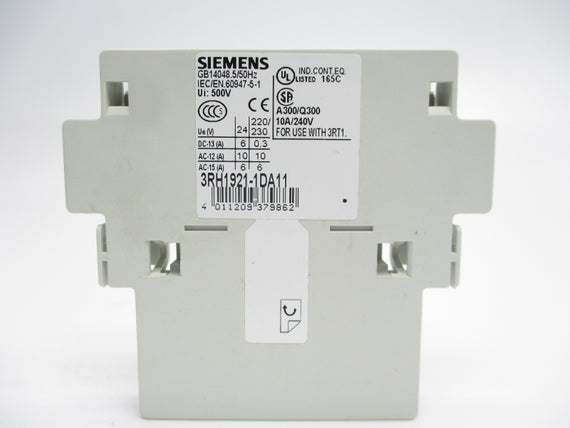 SIEMENS 3RH1921-1DA11 240V 10A NSMP